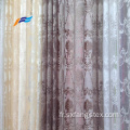 Tissu de rideau de tapisserie d&#39;ameublement de voile transparent brodé par polyester